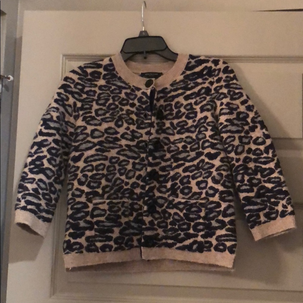 Animal print cardigan